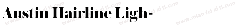 Austin Hairline Ligh字体转换
